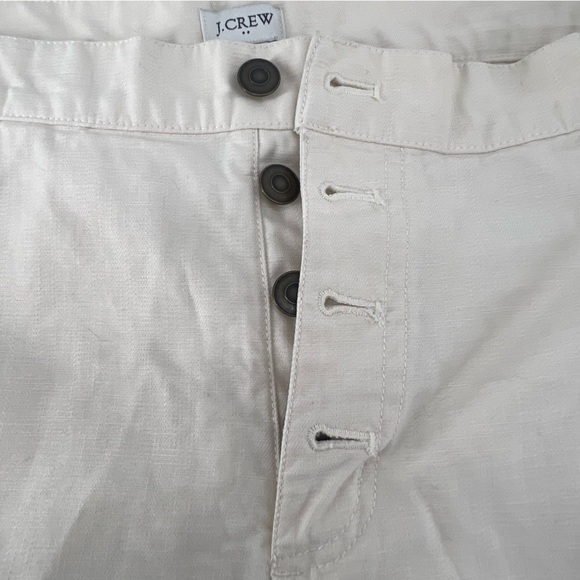 J. Crew White Wide Leg Button Fly Crop Jeans Size 29 Women's - Picture 5 of 6